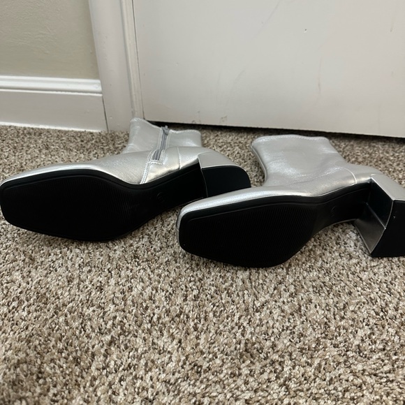 Target Silver Booties - Picture 2 of 4